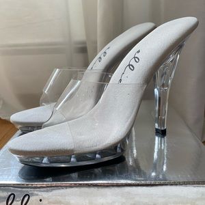 New Ellie Clear Heels Size 10